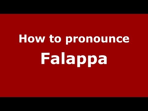 How to pronounce Falappa