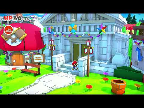 Paper Mario The origami King Walkthrough Part 2 Toad Town And Graffiti Underground