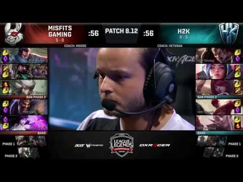 MSF vs H2K Highlights   EU LCS Summer 2018 Week 3 Day 2   Misfits Gaming vs H2K