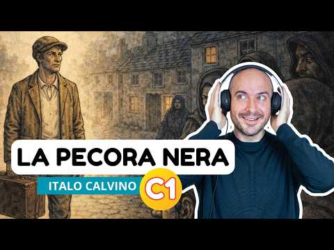 Italia C1 listening COMPREHENSION and VOCABULARY lesson | "La pecora nera" by Italo Calvino