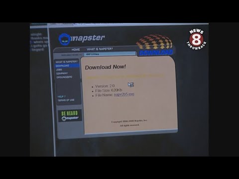 Napster breaks the internet April 2000