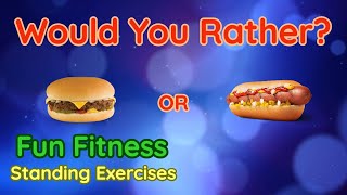 Would You Rather? WORKOUT - At Home Kids Fun Fitness Activity - Physical Education - Standing