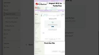 Upload a PDF or Image of Tax Form W-2 into TurboTax Short