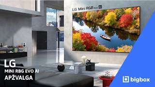 75 colių LG mini RGB evo AI apžvalga | BIGBOX.LT