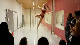 Pole dance performance by Gøril Synnøve to Therapy by Kim Cesarion