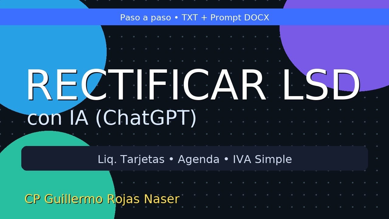 Como rectificar libro de sueldos digital con ChatGPT IA