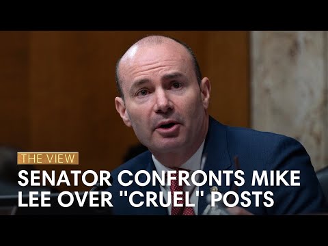 Senator Confronts Mike Lee Over "Cruel" Posts | The View