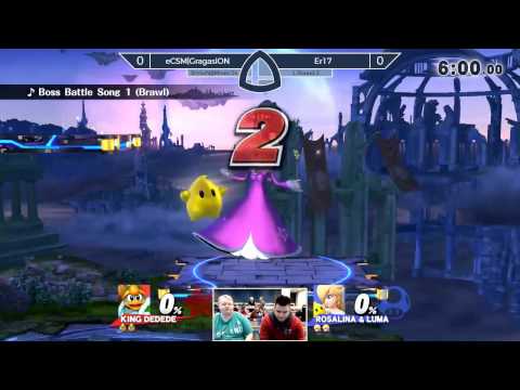 Sm4sh@Mines 54 - eCSM|GragasION (King Dedede) Vs. Er17 (Rosalina & Luma) - Losers Round 2