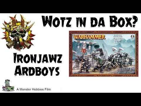 What's in the Box? Games Workshop Ironjawz Ardboys - A Model Kit Unboxing Video