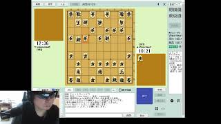 【将棋俱楽部24】角道を開けてこない人だったので流れで中飛車になってしまった。。こんな事なら中飛車の定跡書もっと読んでおけばよかった。。