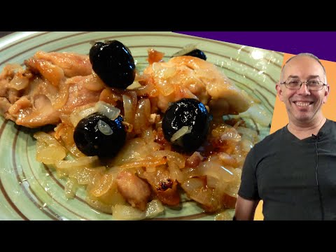 Pollo con olive e cipolle: ricetta veloce ma buonissima
