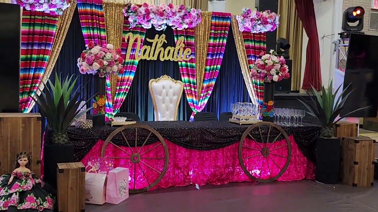 Decoración Fiesta Mexicana para 15 Años. Quinceañera estilo Mexicano.