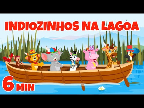 Indiozinhos na Lagoa - Giramille 6 min | Desenho Animado Musical