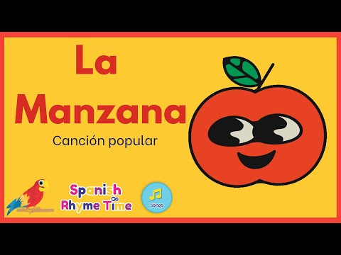 LA MANZANA  🍎La manzana se pasea 🍏 Canción infantil corta en español.
