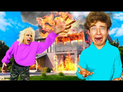 MY CRAZY NEIGHBOR DESTROYED MY HOUSE!!