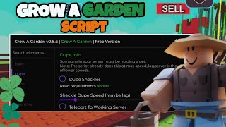 [NEW UPDATE 🐝] GROW A GARDEN SCRIPT | DUPE SHECKLES, AUTO COLLECT POLLINATED CROPS, AUTO HARVEST