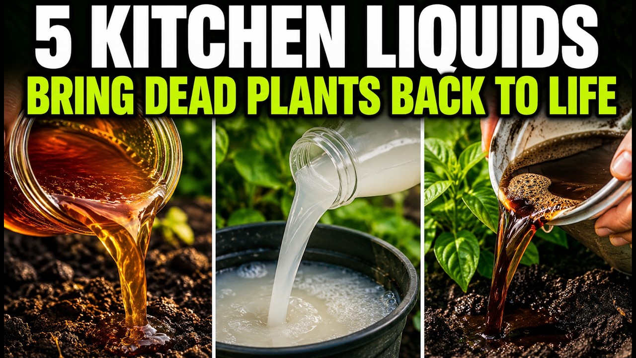 5 Free Kitchen Liquids That Bring Dead Plants Back to Life