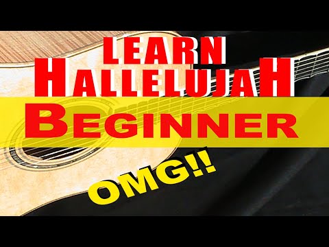 Learn Hallelujah on Guitar - Beginner- FREE sheet Music!