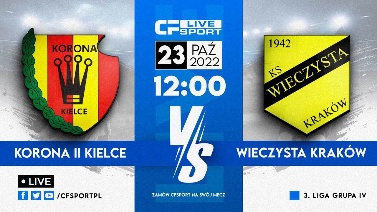 Wieczysta gra w Kielcach! Oglądajcie na żywo mecz z rezerwami Korony