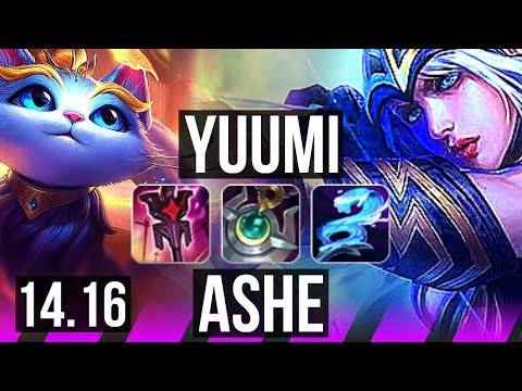 YUUMI & Cassiopeia vs ASHE & Jhin (SUP) | 15k DMG, 500+ games | EUW Diamond | 14.16