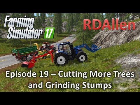 Farming Simulator 17 Gold Crest Valley E19 - Logging, Measure Mod, Stump Grinding