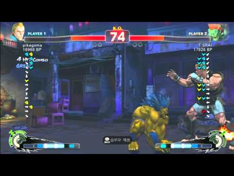 SSF4 Rank Match  pikagoma (AB)  vs  T SRAI (BL)