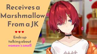 Ange Receives a Marshmallow From a JK Then Talks About Women's Smell [Ange Katrina | Nijisanji]