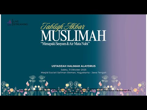 🔴𝗟𝗜𝗩𝗘 𝗙𝗥𝗢𝗠 𝗦𝗟𝗘𝗠𝗔𝗡- 𝗠𝗘𝗡𝗔𝗣𝗔𝗞𝗜 𝗦𝗘𝗡𝗬𝗨𝗠𝗔𝗡 & 𝗔𝗜𝗥 𝗠𝗔𝗧𝗔 𝗡𝗔𝗕𝗜 |  𝗨𝗦𝗧𝗔𝗗𝗭𝗔𝗛 𝗛𝗔𝗟𝗜𝗠𝗔𝗛 𝗔𝗟𝗔𝗬𝗗𝗥𝗨𝗦