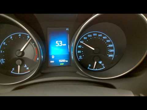 Toyota Auris 2gen 1.6 acceleration 0-100 8.5 seconds automatic 2016 0-132km/h