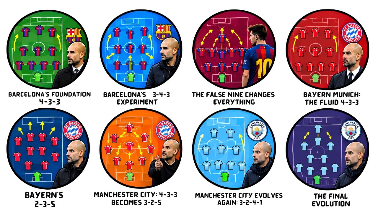Every Pep Guardiola Formation Explained How He Outsmarted Every Defence