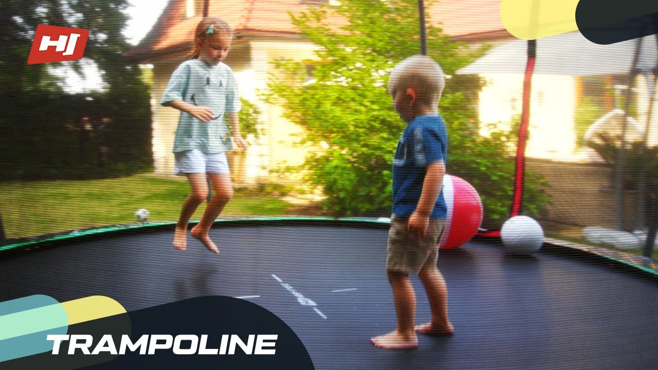 Батут Hop-Sport Premium 10ft (305см) черно-серый с внутренней сеткой