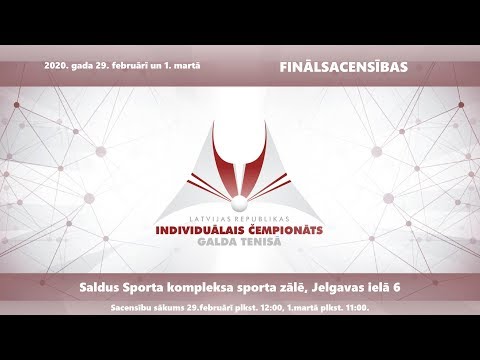 Artūrs Reinholds vs Sandijs Vasiļjevs (1/2 Fināls) 01.03.2020.