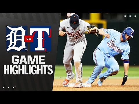 Tigers vs. Rangers Game Highlights (7/20/25) | MLB Highlights