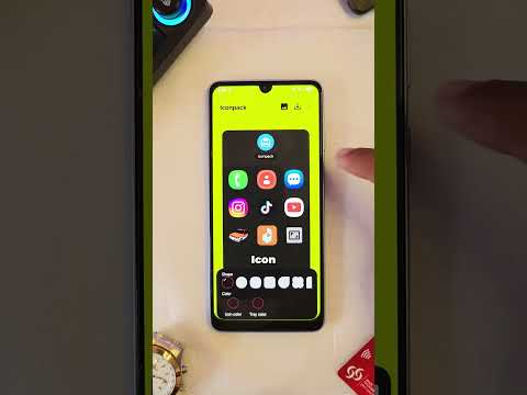 How to change app icons on Samsung.  #smartphone
