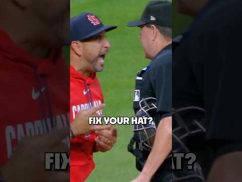 Umpire tells rookie to fix his hat then ejects manager