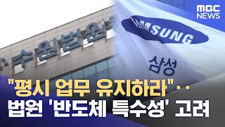 "평시 업무 유지하라"‥법원 '반도체 특수성' 고려 (2026.05.19/뉴스25/MBC)