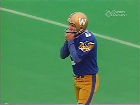 November 13, 1988 - CFL - East Semi-Final - Hamilton Tiger-Cats @ Winnipeg Blue Bombers