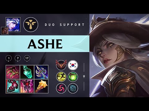 Ashe Support vs Pyke - KR Grandmaster Patch 25.24