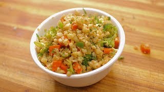 Cauliflower Fried Rice Recipe - Healthy Recipe Channel - Keto Vegan Recipe