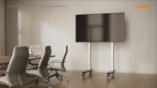Height Adjustable Carts for Interactive Displays | TTF09H-90FW | LUMI