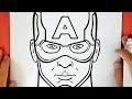 HOW TO DRAW CAPTAIN AMERICA