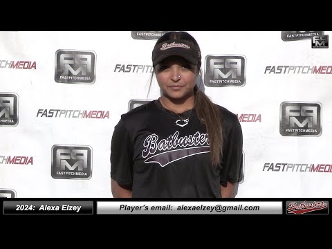 2024 Alexa Kiana Elzey 3.4 GPA Athletic First Base & Third Base Softball Skills Video - Batbusters