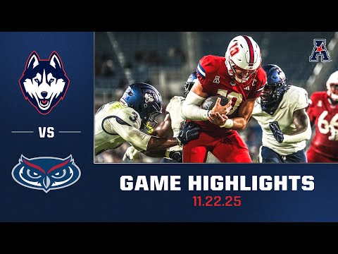 UConn vs Florida Atlantic Football Highlights | Nov. 22, 2025