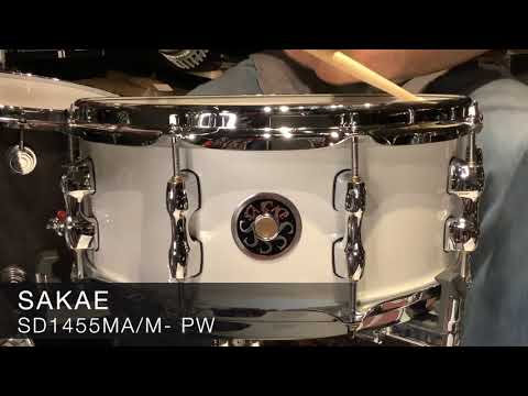 SAKAE OSAKA HERITAGE SD1455MA/M-PW メイプル スネアドラム 14"x5.5" / SAKAEロゴ入りケース付! 【浜松の楽器店 SONIX・1Fドラム専門フロア】