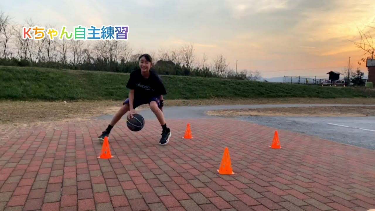 【バスケ】小6女子Kちゃん自主練習③