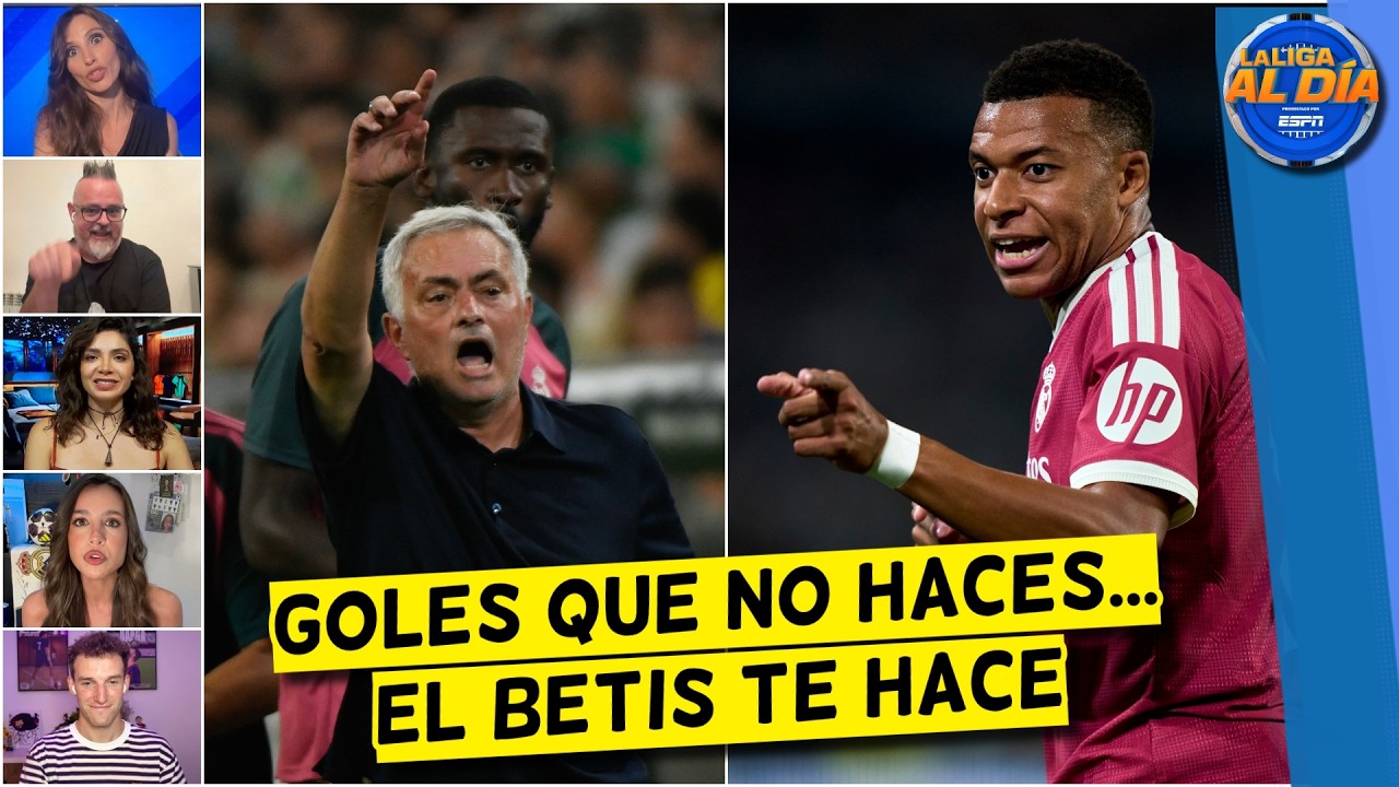 SE ACABÓ LA LUNA DE MIEL de MOURINHO y el REAL MADRID con DERROTA vs BETIS | La Liga Al Día