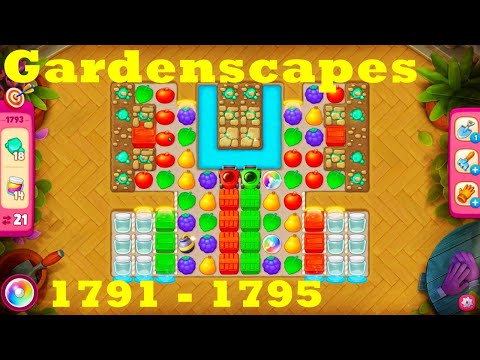 Gardenscapes Level 1791 - 1795 HD Walkthrough | 3 - match game | gameplay | android | ios | pc | app