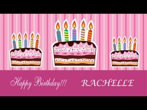 Rachelle   Card Tarjeta 1912   Happy Birthday cut