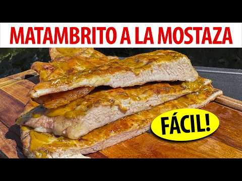 🔥 Matambrito de cerdo a la parrilla con salsa de mostaza y miel