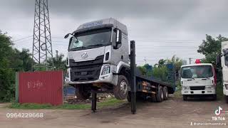 xe nâng đầu Chenglong Hải Âu 3 chân nóc cao chở máy